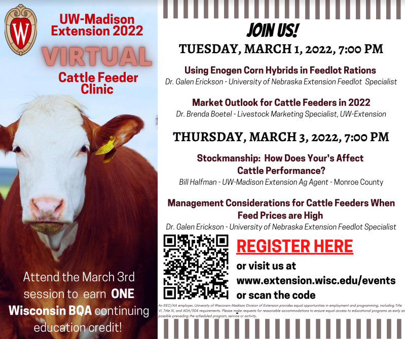 Cattle Feeders Invited To Extension Series